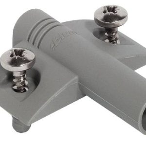 Blum Kreuzadapterplatte für Türdämpfer Blumotion mit vormontierten Spezialschrauben und Spreizdübeln, Adapterplatte Zinkdruckguss Vernickelt