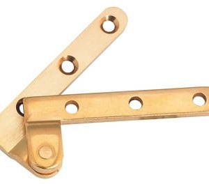 Häfele Eckzapfenband H1976 aus Messing gekröpft paarweise Öffnungswinkel 180° Länge: 70 mm