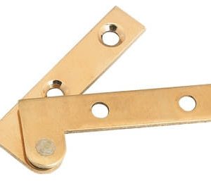 Häfele Eckzapfenband H1957 aus Messing gerade Öffnungswinkel 250° Länge: 50 mm