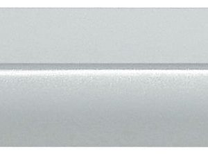 Häfele Möbelgriff H1031 Steggriff Aluminium silberfarben eloxiert, 232x25x192 mm