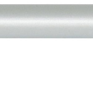 Häfele Möbelgriff H1039 Sockelgriff Ø12 mm Aluminium rund silberfarben eloxiert mit 2 Sockeln, 800x32mm