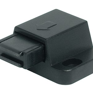 Häfele Magnet-Druckverschluss H6051 Haftkraft 1,8 kg zum Schrauben für Glastüren, Weiß