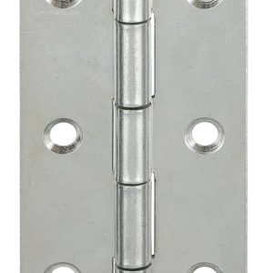 Vormann Scharnier aus Stahl mit Messingstift rechteckig, 30 x 22 mm