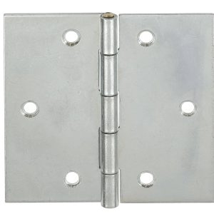 Vormann Scharnier aus Stahl mit Messingstift quadratisch, 80 x 80 mm