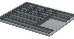 Häfele Fächerschale H4103 Schubkasten Utensilien-Aufbewahrung mit 11 Fächer 332x277x18,5 mm anthrazi