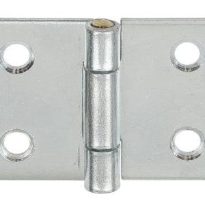 Vormann Tischband aus Stahl mit Messingstift rechteckig, 140 x 34 mm