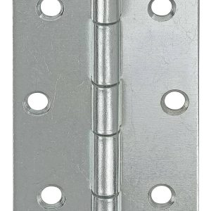 Vormann Scharnier aus Stahl mit losem Messingstift rechteckig, 63 x 42 mm