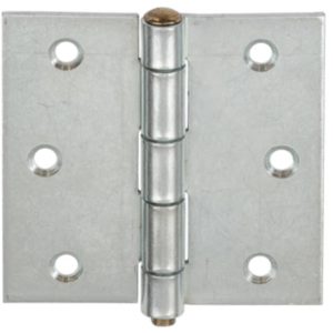 Vormann Scharnier aus Stahl mit losem Messingstift quadratisch, 50 x 50 mm