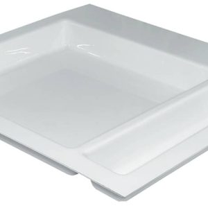 Häfele Spezialeinsatz H4130 medizinischer Bereich großes und kleines Fach tief Kunststoff weiß