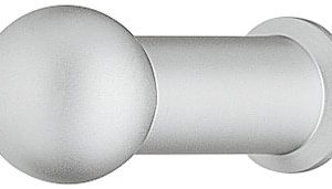 Häfele Garderobenhaken H3813 Messing Kleiderhaken Länge 43 mm, Vernickelt matt