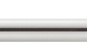 Häfele Möbelgriff H1089 Sockelgriff Ø14 mm Edelstahl rund matt gebürstet, 224 mm