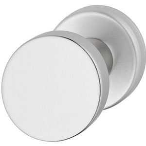 Häfele Türknopf Aluminium auf Rosette fix silberfarben eloxiert