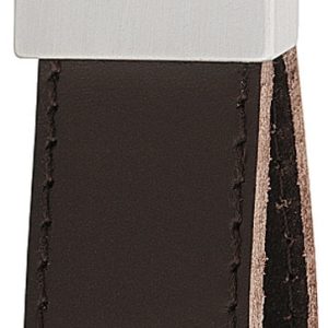 Häfele Möbelgriff H1751 Steggriff Leder – Edelstahl Optik Höhe 66 mm