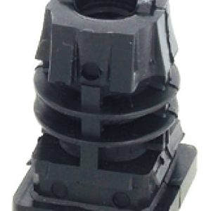 Häfele Möbelgleiter mit Innengewinde M10 zum Einpressen / Stecken in Vierkantrohre, M10 30 x 30 mm