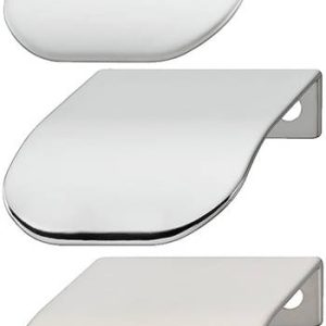 Häfele Kantengriff H1839 Möbelgriff 44×46 mm, verchromt poliert