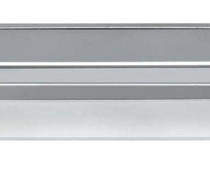 Häfele Kabeldurchlass oval 207 x 45 mm Modell H9005 Kunststoff , weißaluminium, RAL 9006