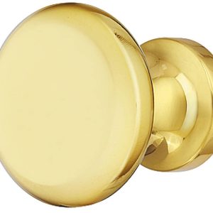 Häfele Möbelknopf H10203 Schrankknopf messing poliert mit Rosette