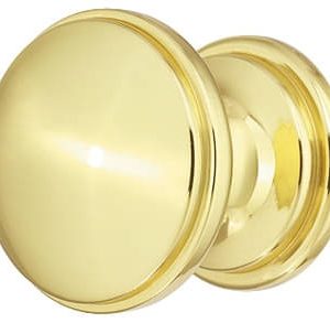 Häfele Möbelknopf H2024 Möbelgriff rund Messing poliert Ø 25 mm, 25 x 22 mm