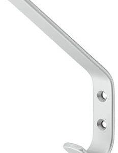 Häfele Garderobenhaken H3804 Aluminium Hut- und Mantelhaken silberfarben