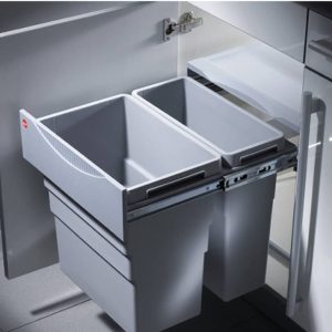 Hailo Doppel-Abfallsammler Easy Cargo 3668-50 1×19 Liter und 1×30 Liter
