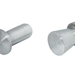 Häfele Möbelknopf H2064 Schrankknopf zum Kleben Edelstahl, Durchmesser: Ø 10 mm