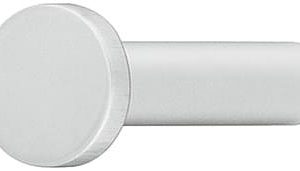 Häfele Garderobenhaken H3822 Aluminium Kleiderhaken silberfarben, Tiefe 83 mm