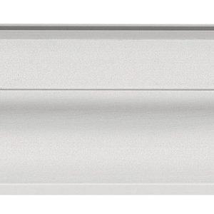 Häfele Muschelgriff eckig Modell LOLA Aluminium, 335×49 mm silberfarben