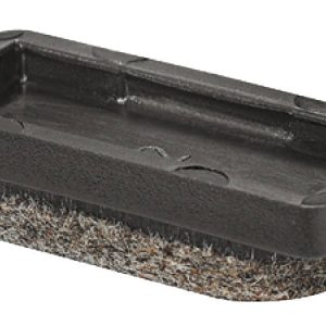 Häfele Möbelgleiter rechteckig zum Aufdrücken mit abriebfestem Filz, 32 x 15 mm