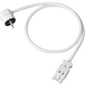 Häfele Einspeisleitung SV 16 mit Steckverbinder und Schuko-Stecker, weiß – 1 Meter