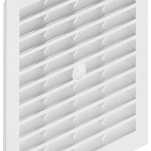 Häfele Lüftungsgitter H3626 eckig 154×154 mm Kunststoff weiß mit Lamellen