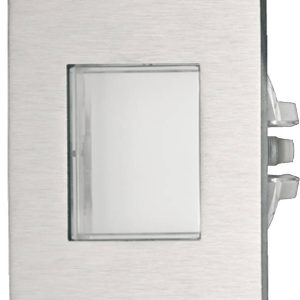 Häfele Einbauleuchte 12V Sockelleuchte LED 1021 Edelstahl quadratisch