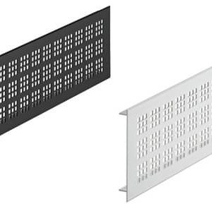 Häfele Lüftungsgitter H3636 eckig Aluminium mit gerillten Stegen, silber, 100 x 1000 mm