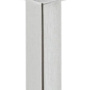 Häfele Möbelfuß H3909 Edelstahl ohne Höheneinstellung mit Platte, Edelstahl matt, 200 mm