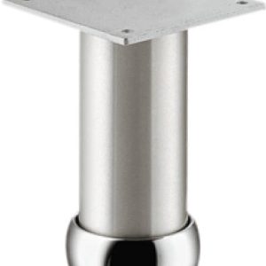 Häfele Möbelfuß H3907 mit Höheneinstellung mit Platte Aluminium, 80 mm