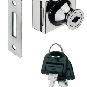 Häfele Glastür-Möbelschloss H6100 Vitrinenschloss ECONO Set