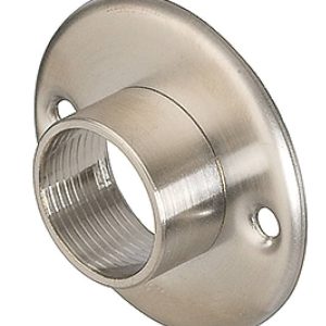 Häfele Schrankrohrlager Edelstahl zum Schrauben an die Seitenwand, Durchmesser Ø 20 mm
