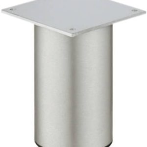 Häfele Möbelfuß H3914 Aluminium ohne Höheneinstellung mit Platte, Höhe 200 mm