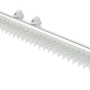 Häfele Krawattenhalter ausziehbar für bis zu 32 Krawatten, weiß/alu glänzend