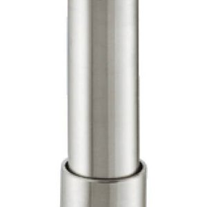 Häfele Möbelfuß H3905 Edelstahl mit Höheneinstellung, Manschette und Platte, 80 mm