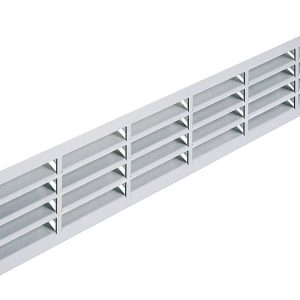 Häfele Lüftungsgitter H3641 eckig 500×100 mm Edelstahl mit Arretierstiften