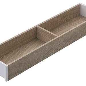 Blum Rahmen AMBIA LINE schmal für Legrabox Höhe M und K Holzdesign ZC7S450(500/550/600)RH1, Rahmen Nebraska Eiche, Stahlkomponenten oriongrau – Nennlänge ab 450 mm