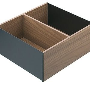 Blum Rahmen AMBIA LINE für Legrabox Höhe C und F Holzdesign ZC7F300RHU(400RHP), Rahmen Bardolino Eiche, Stahlkomponenten seidenweiß – Breite 242, Nennlänge 270