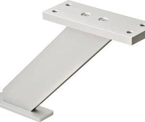 Häfele Barkonsole Aluminium schräg Z-Form silberfarben matt eloxiert, 270 x 170 mm
