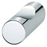 Häfele Möbelknopf H2013 Messing massiv, verchromt matt
