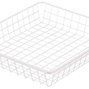 Häfele Einhängekorb Höhe 85 mm Gitterkorb Stahl Tragkraft 15 kg , weiß – für Korpusbreite 400 mm