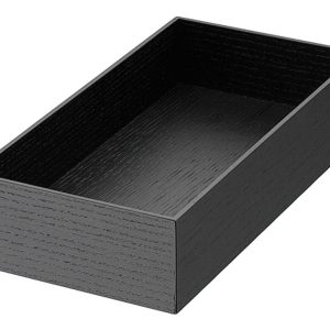 Häfele Kosmetikeinsatz H4122 Holz für Schubladen Esche schwarz 255x125x55 mm, Kosmetikeinsatz