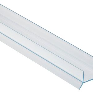 Häfele Sockelprofil CLEAR aus PVC mit Dichtungslippe, Plattendicke 19 mm – Länge 1000 mm