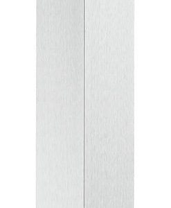 Häfele Tischbein aus Aluminium quadratisch gerade verdeckte Befestigung, edelstahlfarben, 400 mm