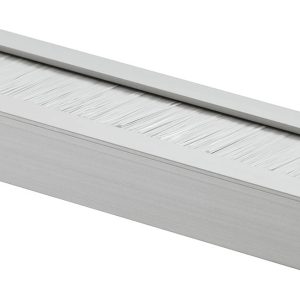 Häfele Kabeldurchlass quadratisch 45 x 180 mm Modell H9006 Aluminium, grau