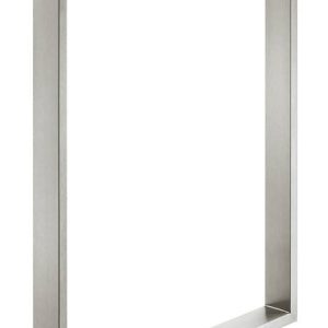 Häfele Tischkufe zum Anschrauben Tischgestell Kufe 150 kg Tragkraft , 60×20 mm – Rohstahl lackiert